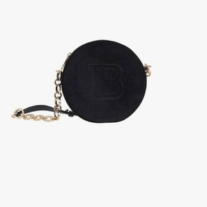 Black velvet shoulder bag rare bag!